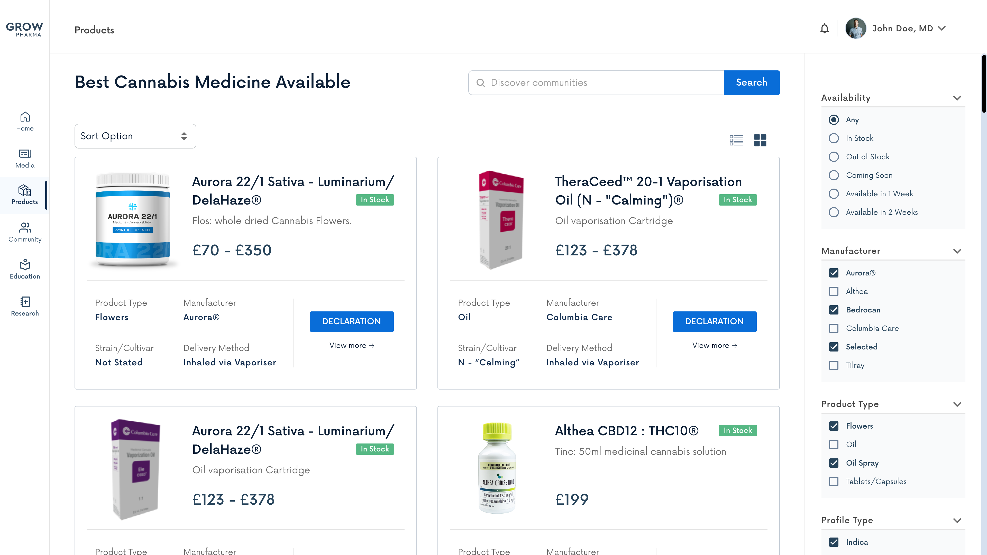 Grow Pharma's Doctors Portal: A Secure, User-Centric Platform for Medical Cannabis Education & Prescription Management image 6