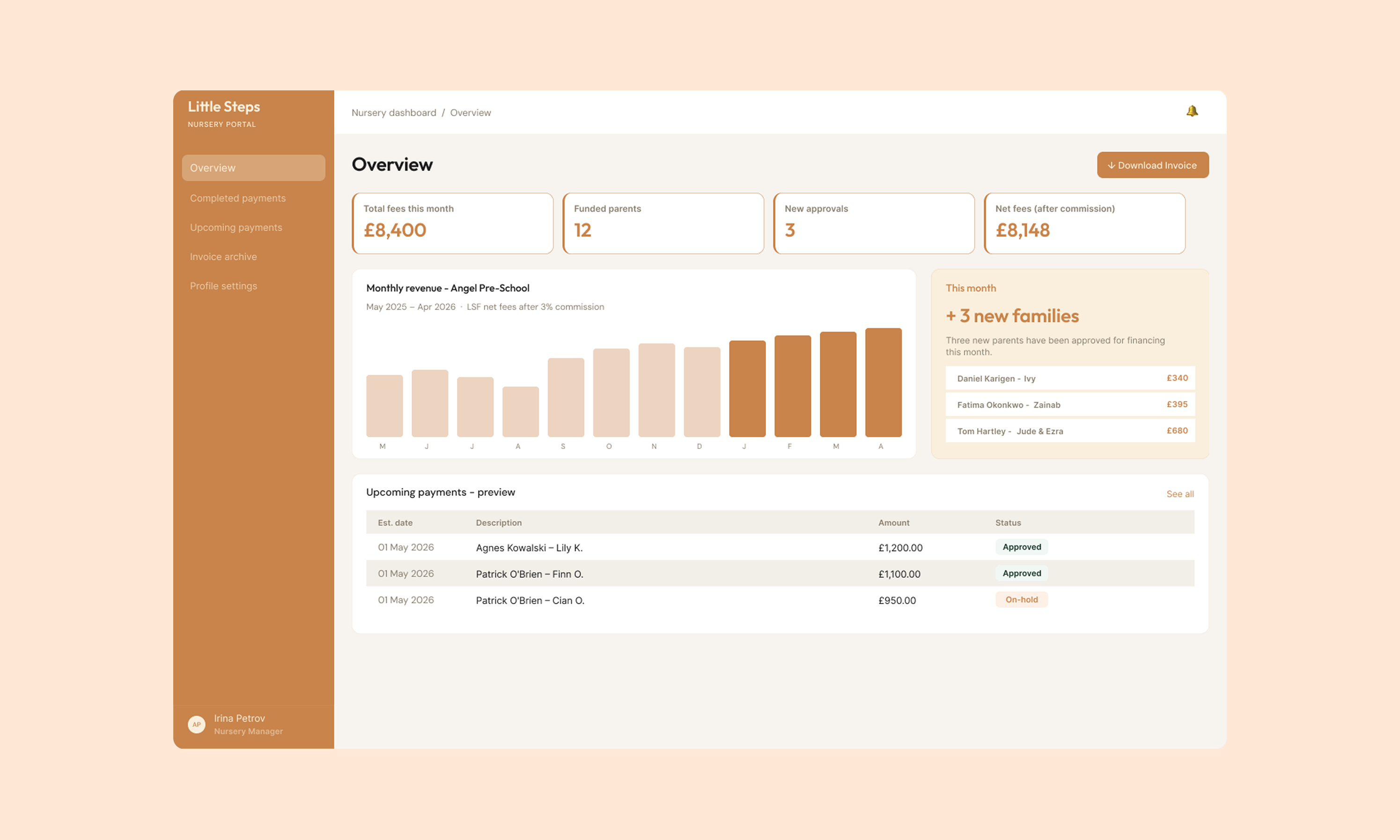 Little Steps Financing: Designing for the moment when a parent realises they can't afford to go back to work. image 7